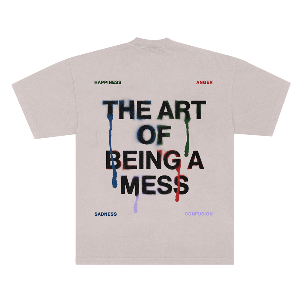 The Art of Being a Mess Photo Tee Back