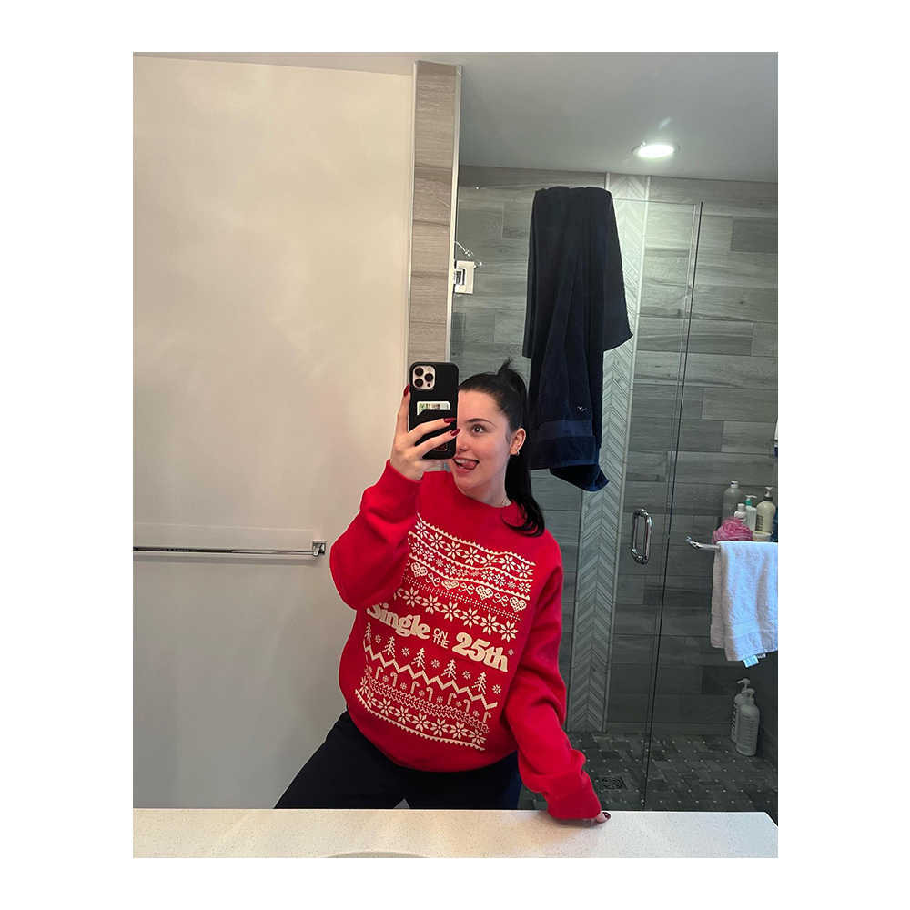 Single on the 25th Red Crewneck 2