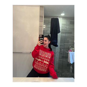 Single on the 25th Red Crewneck 2