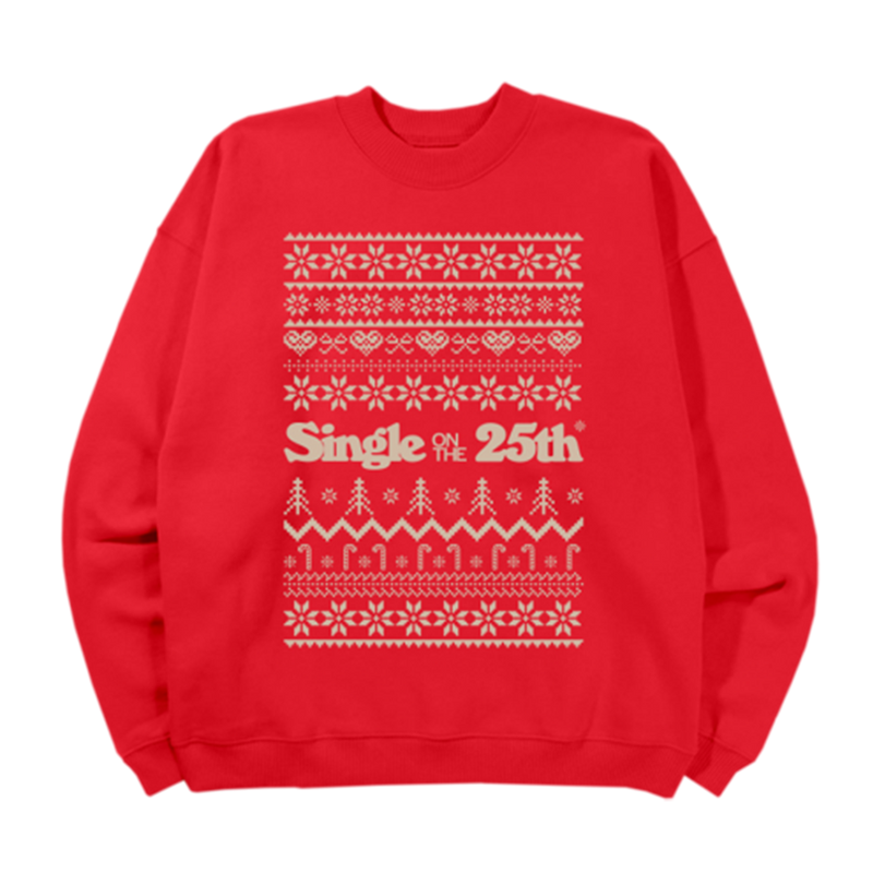 Single on the 25th Red Crewneck - Lauren Spencer Smith Official